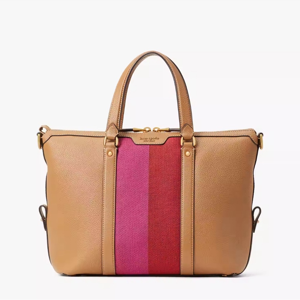 Kate Spade Racing Stripe Faye Medium Satchel
